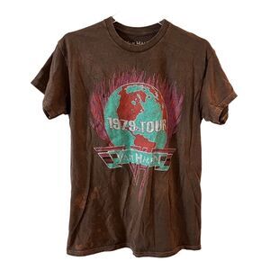 NWOT Van Halen 1979 World Tour Distressed Tee‎ Shirt Unisex Medium